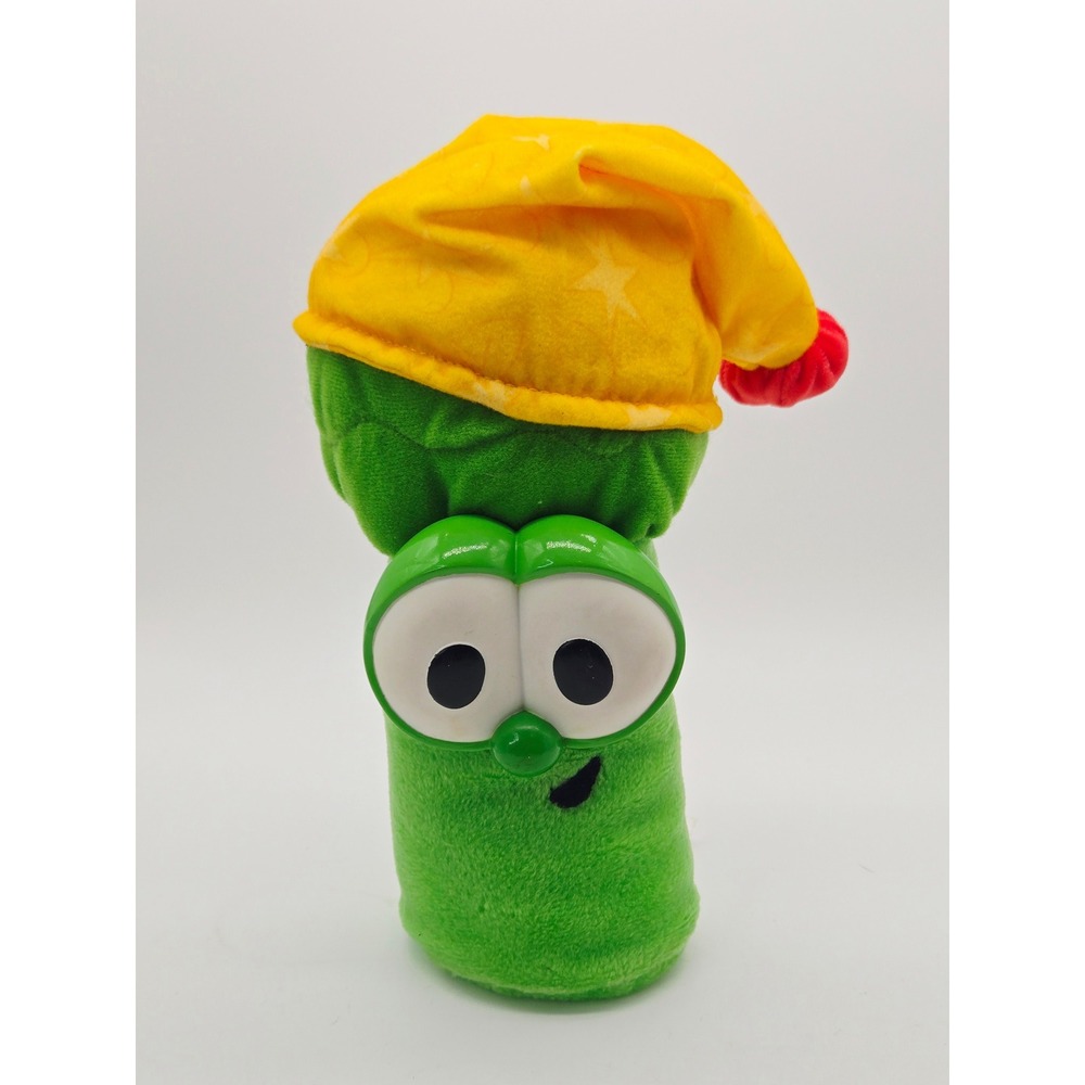 1999 FP VeggieTales Junior Asparagus "I'm Not Scared" Light-Up Musical Plush